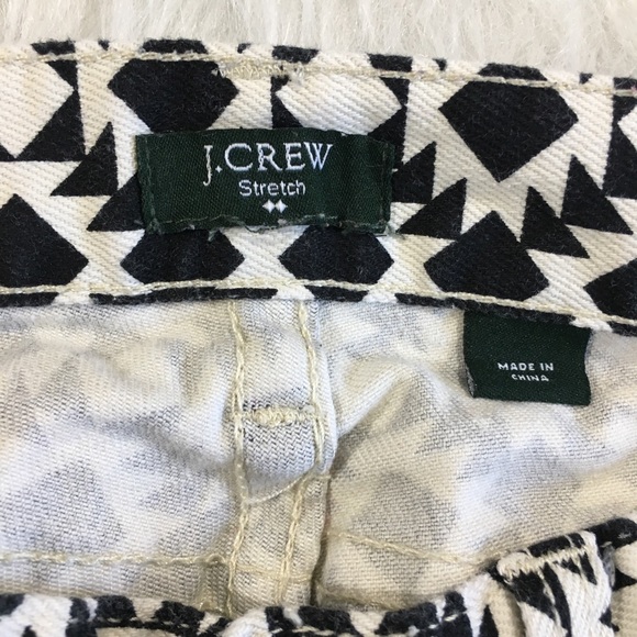 J.Crew Geometric Printed Skinny Cotton Denim Jeans - Picture 7 of 8